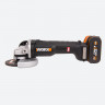 Угловая шлифовальная машина (болгарка) WORX WX812, 20v, 125 мм, в комплекте АКБ 4 А·ч и ЗУ (аккумуляторная)