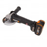 Угловая шлифовальная машина (болгарка) WORX WX812, 20v, 125 мм, в комплекте АКБ 4 А·ч и ЗУ (аккумуляторная)