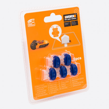 Комплект разъёмов для ограничительного провода для робота газонокосилки WORX Landroid, 5 шт