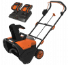 Снегоуборщик WORX WG471E, 40v, 50 см, в комплекте АКБ 2x4 А·ч и ЗУ (аккумуляторный)