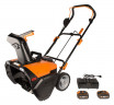 Снегоуборщик WORX WG471E, 40v, 50 см, в комплекте АКБ 2x4 А·ч и ЗУ (аккумуляторный)