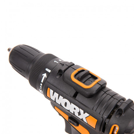 Дрель-шуруповерт WORX WX101.2, 20v, 30 Нм, в комплекте АКБ 2 А·ч и ЗУ, кейс (аккумуляторная)