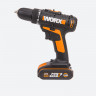 Дрель-шуруповерт WORX WX101.2, 20v, 30 Нм, в комплекте АКБ 2 А·ч и ЗУ, кейс (аккумуляторная)