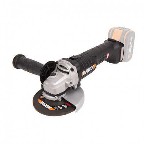 Угловая шлифовальная машина (болгарка) WORX WX812.9, 20v, 125 мм, без АКБ и ЗУ (аккумуляторная)