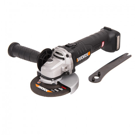 Угловая шлифовальная машина (болгарка) WORX WX812.9, 20v, 125 мм, без АКБ и ЗУ (аккумуляторная)