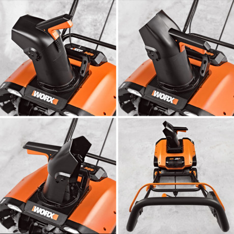 Снегоуборщик WORX WG471E.9, 40v, 50 см, без АКБ и ЗУ (аккумуляторный)