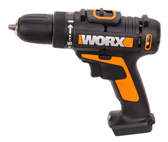 Дрель-шуруповерт WORX WX101.9, 20v, 30 Нм, без АКБ и ЗУ (аккумуляторная)