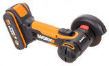 Угловая шлифовальная машина (болгарка) WORX WX801, 20v, 76 мм, в комплекте АКБ 2 А·ч и ЗУ, кейс (аккумуляторная)