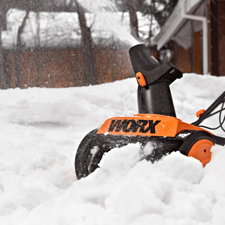Снегоуборщик WORX WG450E, 1600 Вт (сетевой)