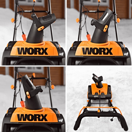 Снегоуборщик WORX WG450E, 1600 Вт (сетевой)
