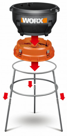 Измельчитель для листьев WORX WG430E, 1600 Вт (сетевой)