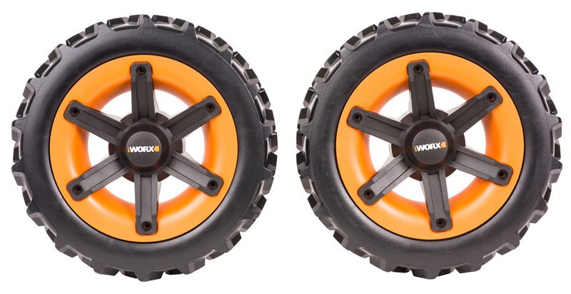 Комплект колес повышенной проходимости "V-образный протектор" для WORX Landroid