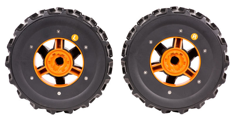 Комплект колес повышенной проходимости "V-образный протектор" для WORX Landroid