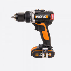 Дрель-шуруповерт WORX WX175, 20v, 60 Нм, в комплекте АКБ 2х2 А·ч и ЗУ, кейс (аккумуляторная)