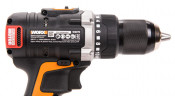 Дрель-шуруповерт WORX WX175, 20v, 60 Нм, в комплекте АКБ 2х2 А·ч и ЗУ, кейс (аккумуляторная)