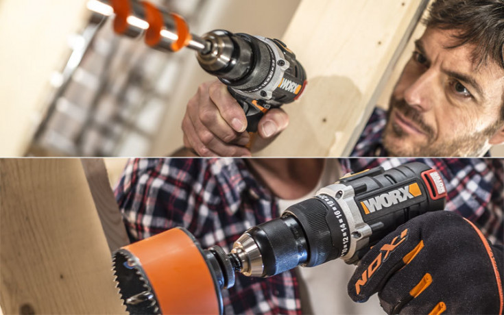 Дрель-шуруповерт WORX WX175.9, 20v, 60 Нм, без АКБ и ЗУ (аккумуляторная)