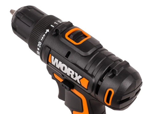 Дрель-шуруповерт аккумуляторная WORX WX100.2, 20В, 2Ач х2, ЗУ 0,4А, сумка