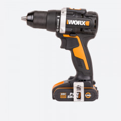 Дрель-шуруповерт WORX WX102, 20v, 60 Нм, в комплекте АКБ 2х2 А·ч и ЗУ, кейс (аккумуляторная)