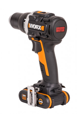 Дрель-шуруповерт WORX WX102, 20v, 60 Нм, в комплекте АКБ 2х2 А·ч и ЗУ, кейс (аккумуляторная)