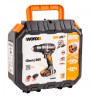 Дрель-шуруповерт WORX WX102, 20v, 60 Нм, в комплекте АКБ 2х2 А·ч и ЗУ, кейс (аккумуляторная)