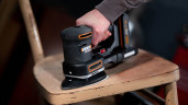 Виброшлифмашина WORX WX820.9, 20v, без АКБ и ЗУ (аккумуляторная)