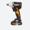 Гайковерт аккумуляторный WORX WX272 20В, БЕСЩЕТОЧНЫЙ, 2АЧ X2, КЕЙС