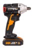 Гайковерт аккумуляторный WORX WX272 20В, БЕСЩЕТОЧНЫЙ, 2АЧ X2, КЕЙС