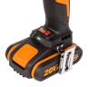 Гайковерт аккумуляторный WORX WX272 20В, БЕСЩЕТОЧНЫЙ, 2АЧ X2, КЕЙС