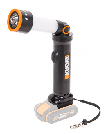 Фонарь WORX WX027.9, 20v, без АКБ и ЗУ (аккумуляторный)