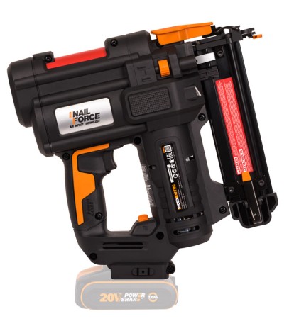 Аккумуляторный Гвозде-скобозабиватель WORX WX844.9 NITRO 20В, БЕЗ АКБ И ЗУ, КОРОБКА