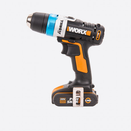 Дрель-шуруповерт WORX AiDrill WX178, 20v, 20 Нм, в комплекте АКБ 2 А·ч и ЗУ, кейс (аккумуляторная)