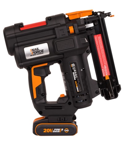 Аккумуляторный Гвозде-скобозабиватель WORX WX844 NITRO 20В, 2АЧ Х1, ЗУ, КЕЙС