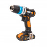 Дрель-шуруповерт WORX AiDrill WX178.1, 20v, 20 Нм, в комплекте АКБ 2х2 А·ч и ЗУ, кейс (аккумуляторная)