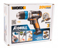 Дрель-шуруповерт WORX AiDrill WX178.9, 20v, 20 Нм, без АКБ и ЗУ (аккумуляторная)