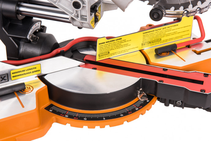 Торцовочная пила WORX WX845.9, 20В, 216 мм, без АКБ и ЗУ (аккумуляторная)