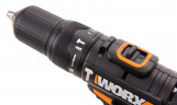 Ударная дрель-шуруповерт WORX WX371.1, 20v, 40 Нм, в комплекте АКБ 2х2 А·ч и ЗУ, кейс (аккумуляторная)
