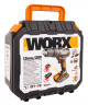 Ударная дрель-шуруповерт WORX WX371.1, 20v, 40 Нм, в комплекте АКБ 2х2 А·ч и ЗУ, кейс (аккумуляторная)