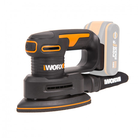 Дельто-шлифовальная машина WORX WX822.9, 20В, без АКБ и ЗУ, кейс  (аккумуляторная)