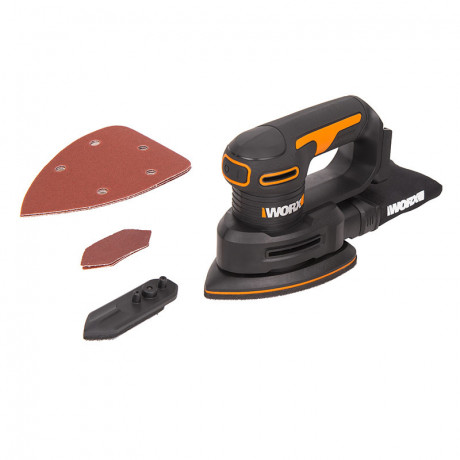 Дельто-шлифовальная машина WORX WX822.9, 20В, без АКБ и ЗУ, кейс  (аккумуляторная)
