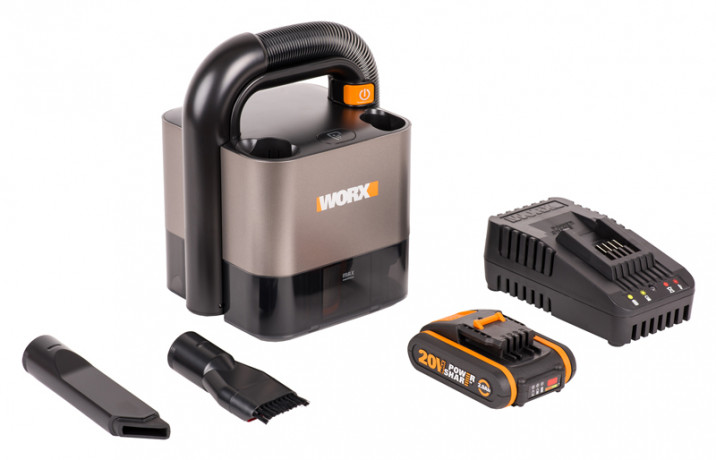 Пылесос WORX WX030, 20v, в комплекте АКБ 2 А·ч и ЗУ (аккумуляторный)