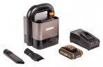 Пылесос WORX WX030, 20v, в комплекте АКБ 2 А·ч и ЗУ (аккумуляторный)