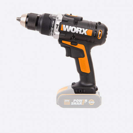 Ударная дрель-шуруповерт WORX WX372.9, 20v, 50 Нм, без АКБ и ЗУ (аккумуляторная)