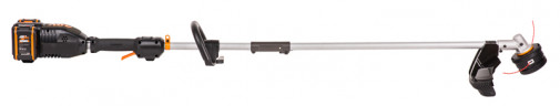 Триммер WORX WG186E, 40v, 33 см, в комплекте АКБ 2х4 А·ч и ЗУ (аккумуляторный)