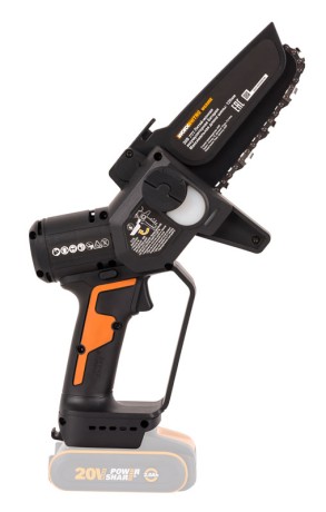 Пила аккумуляторная бесщёточная WORX WG325E.9 20В, 12СМ, БЕЗ АКБ И ЗУ