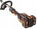Триммер WORX NITRO WG186E.1, 40v, 38 см, в комплекте АКБ 2х4 А·ч и ЗУ (аккумуляторный)