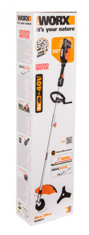 Триммер WORX WG186E.9, 40v, 33 см, без АКБ и ЗУ (аккумуляторный)