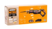 Аккумуляторная сабельная пила WORX WX516, 20В, 4Ач х1, ЗУ 2А.