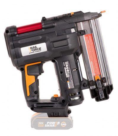 Гвозде-скобозабиватель WORX WX840.9, 20v, без АКБ и ЗУ (аккумуляторный)