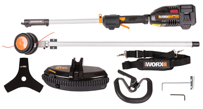 Триммер WORX NITRO WG186E.92, 40v, 38 см, без АКБ и ЗУ (аккумуляторный)