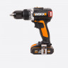 Ударная дрель-шуруповерт WORX WX373, 20v, 60 Нм, в комплекте АКБ 2х2 А·ч и ЗУ,кейс (аккумуляторная)